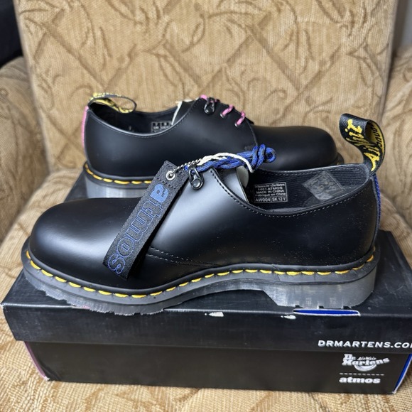 Dr. Martens 1461 Atmos 26928001 Women's 8 Black‎ Oxfords & Lace Ups Casual Shoes - Picture 4 of 10